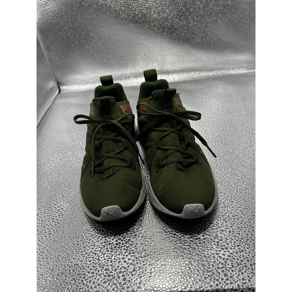 Puma Softride Sophia Eco Olive Green Rose Gold Running Shoes 377009-03 Womens 6